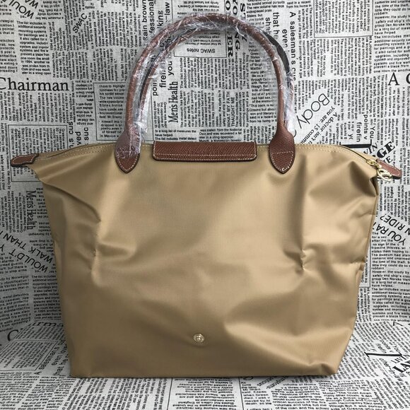New Longchamp Le Pliage Original Large Shoulder Nylon Bag Tote IN Camel - Picture 7 of 14